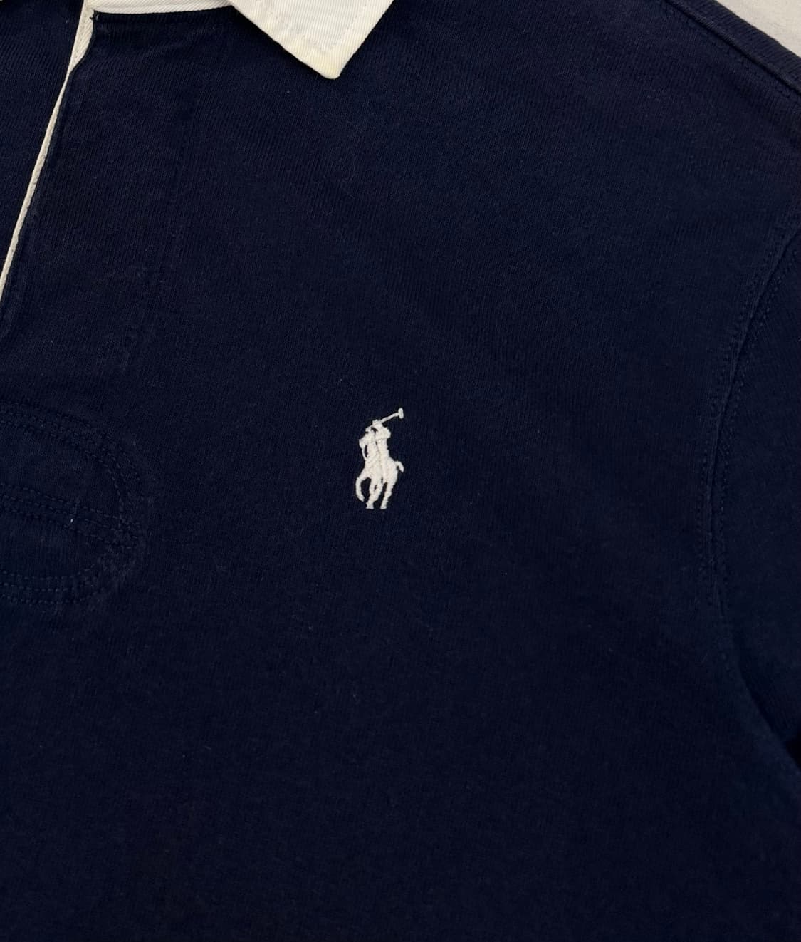 폴로 랄프로렌 럭비티 롱슬리브 카라티 네이비 상품이미지2