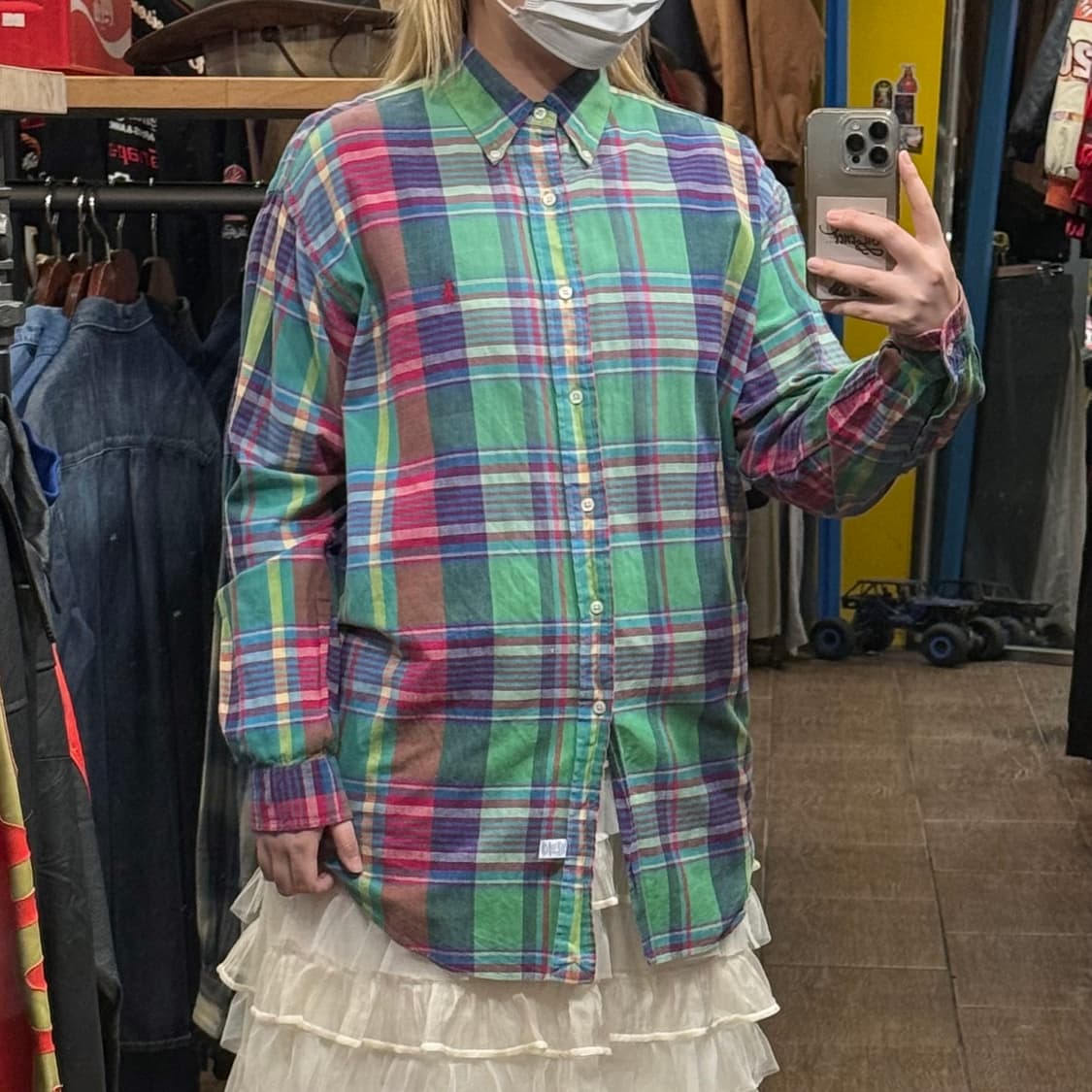 [HI] 폴로 랄프로렌 긴팔셔트 체크 레인보우 상품이미지3