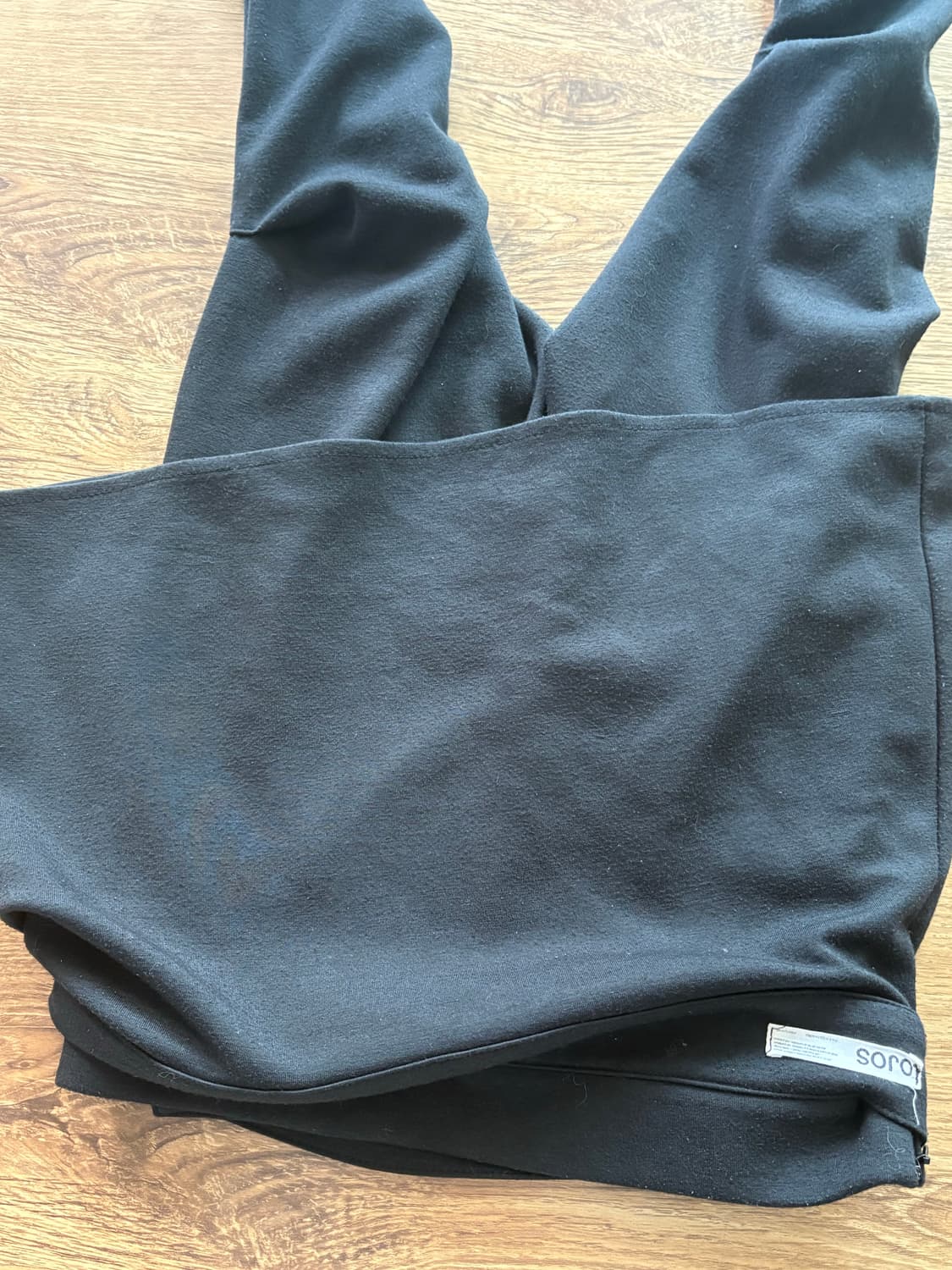 오호스 랩오버 턱팬츠 스커트팬츠 블랙 S 사이즈ㅐ 상품이미지4