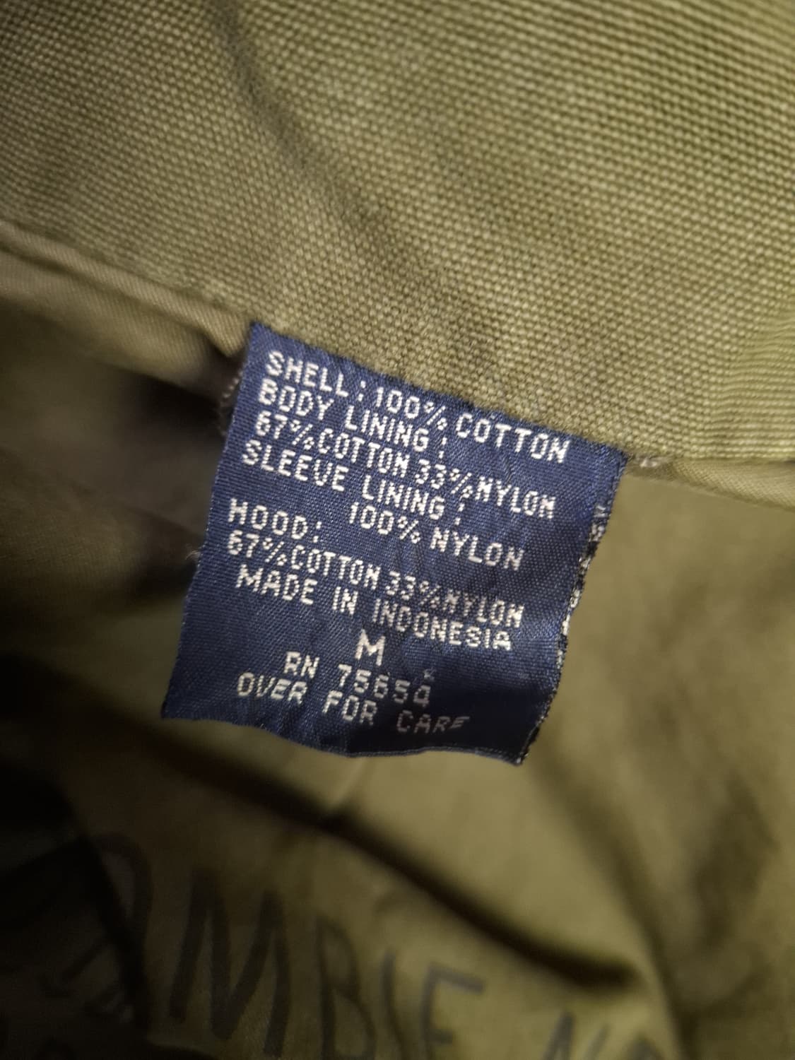 오리지날 아베크롬비 밀리터리 M-65 필드야상 상품이미지5