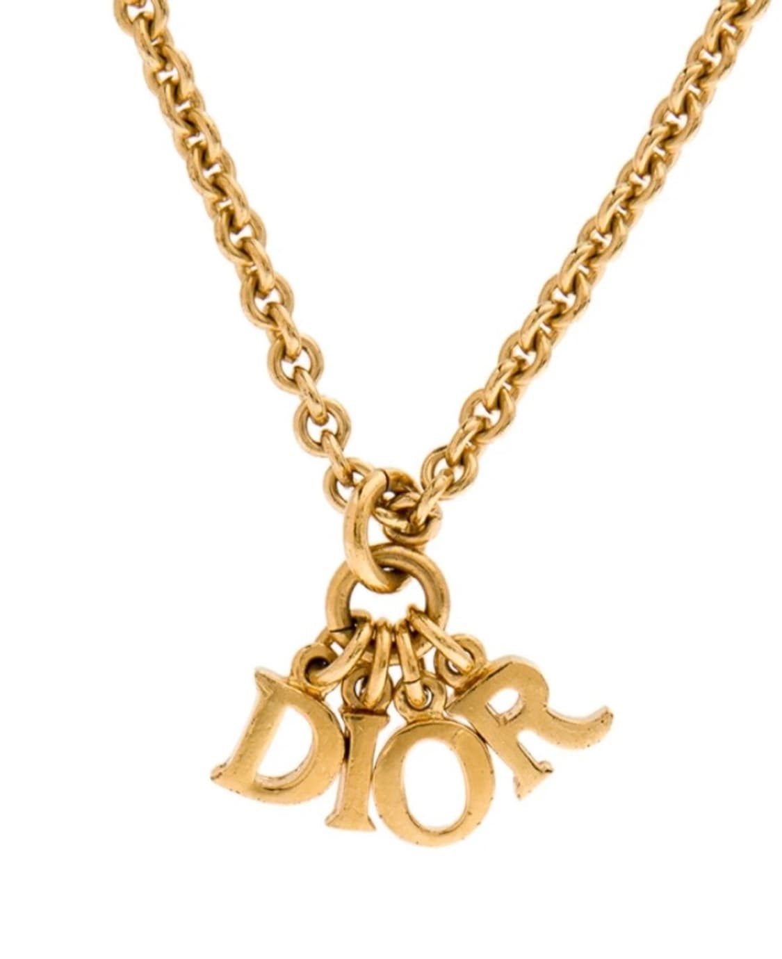디올 CD 로고 금장 체인 목걸이 레터스 상품이미지1