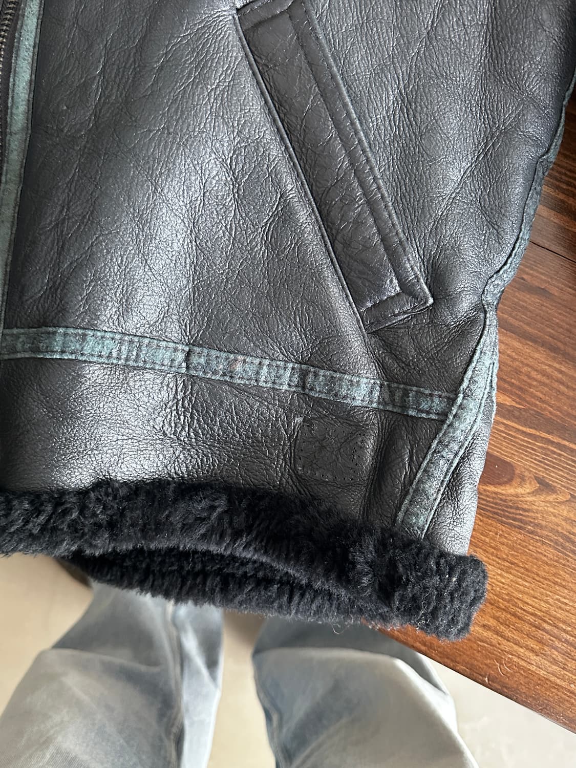 Type B-3 us army 폭격기 플라이트 무스탕 자켓 상품이미지9