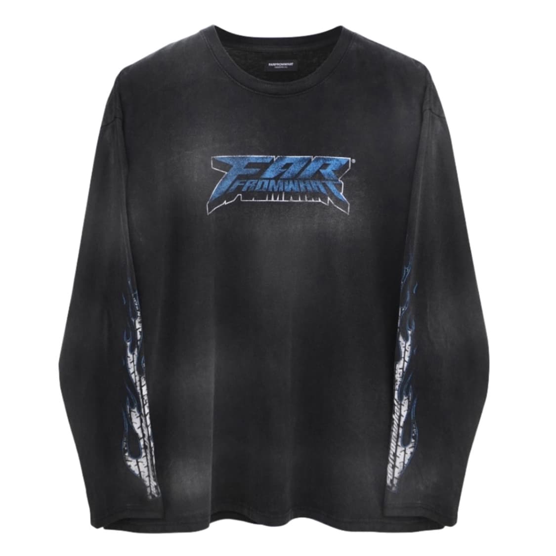 파프롬왓 파 워시드 플레임 롱슬리브 블랙 2사이즈 상품이미지1