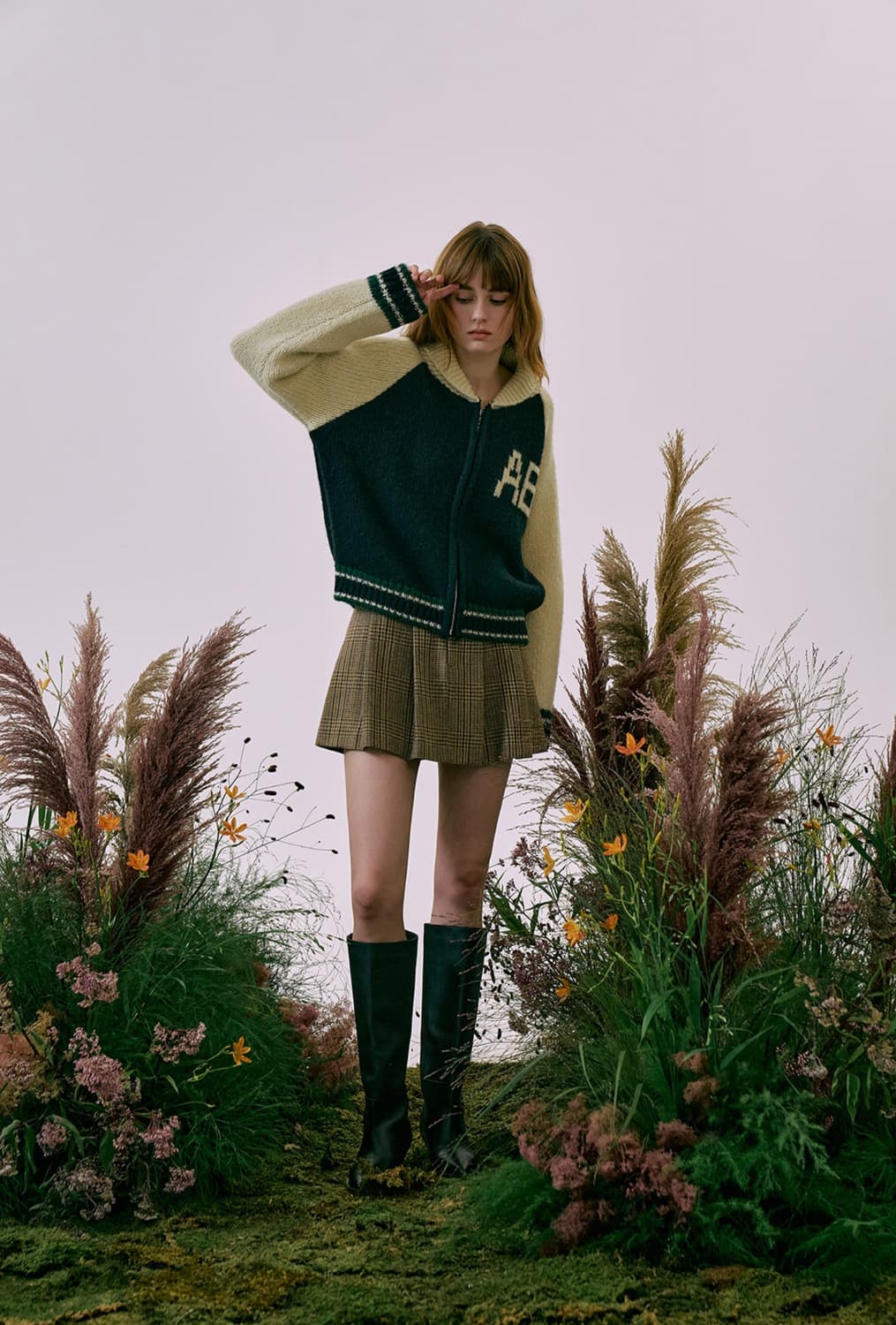 안젤로비안코 Pahos Knit Zip up 니트 가디건 카디건 상품이미지1