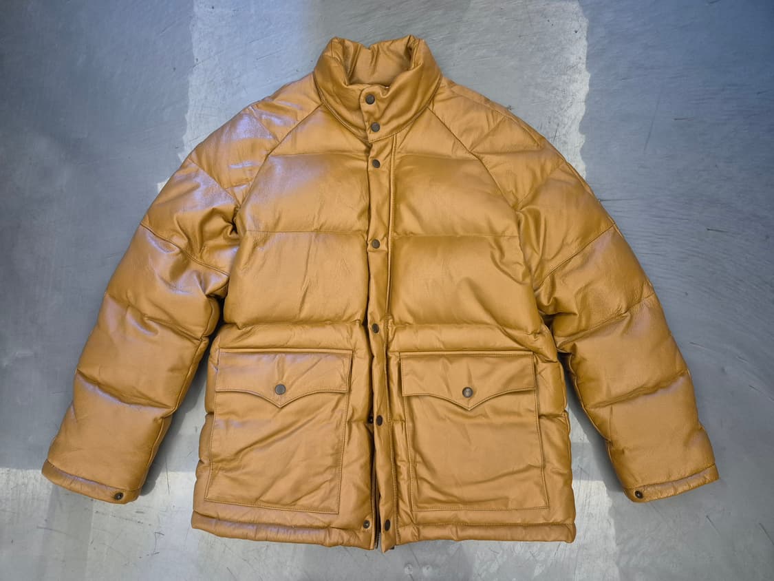 90s suggestion 레더 다운 자켓 상품이미지1