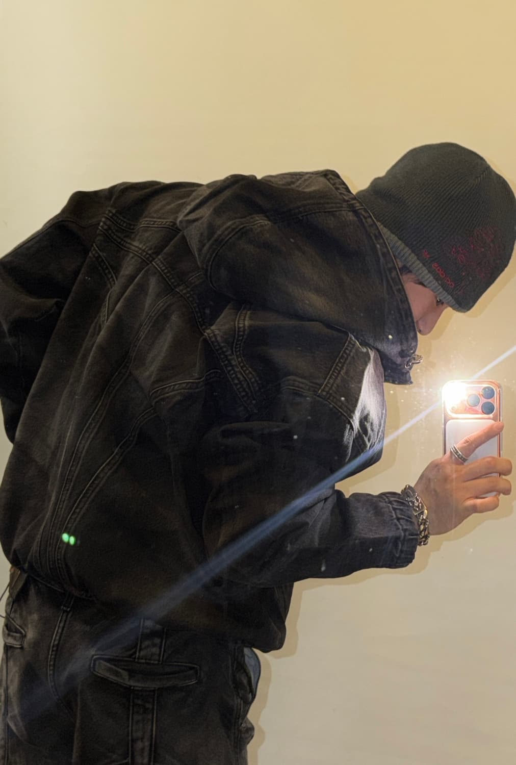 떠그클럽 데님 후드 자켓 (새상품) 상품이미지3