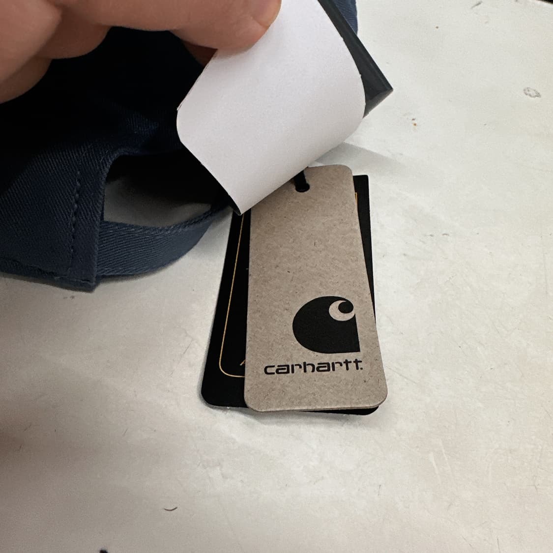 (정품/새상품) CARHARTT 칼하트 블랙 블루 프레스턴 캡 상품이미지3