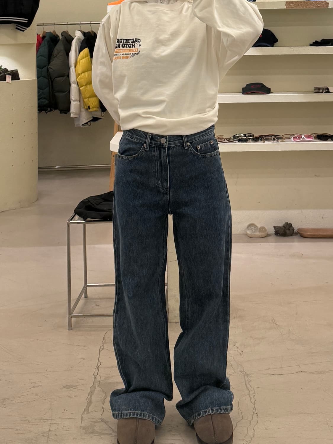 빈티지 스트레이트 중청 데님 팬츠 U880 상품이미지1