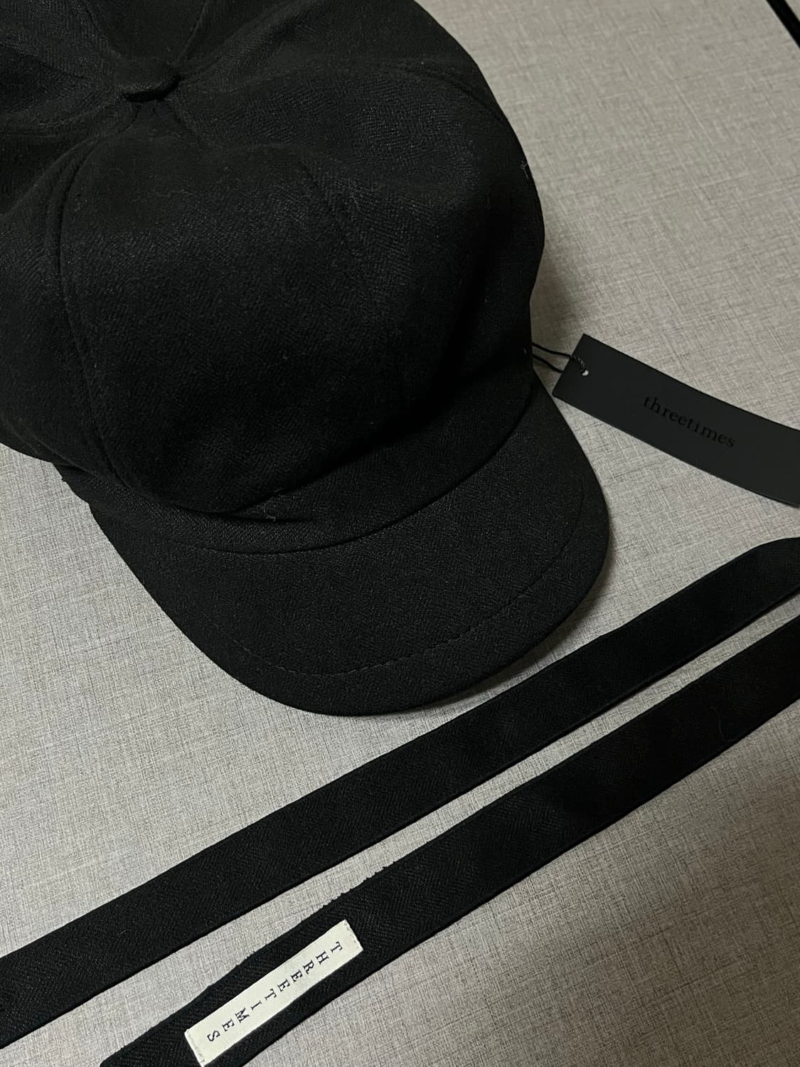 쓰리타임즈 뉴스보이캡 새상품 (택O, 끈 포함) 상품이미지2