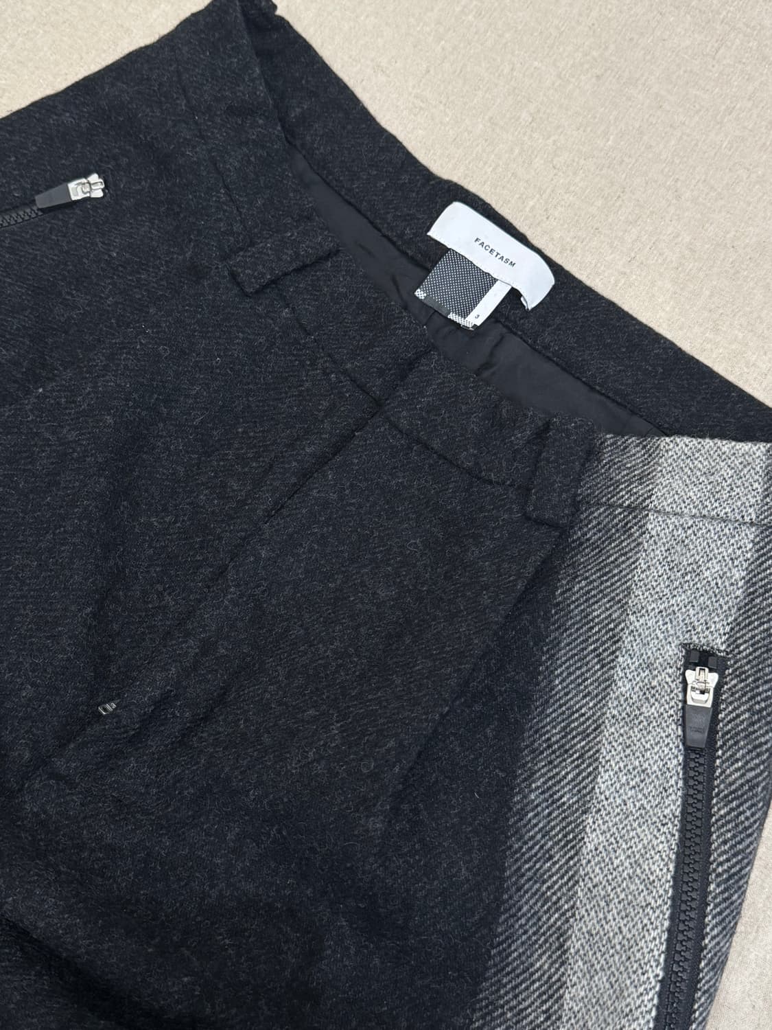 파세타즘 와이드 울 사이드스트라이프 트라우저 상품이미지6