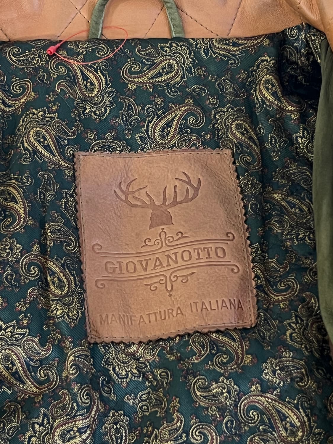 빈티지 이탈리안 레더 워크 자켓(올리브 브라운) 상품이미지6