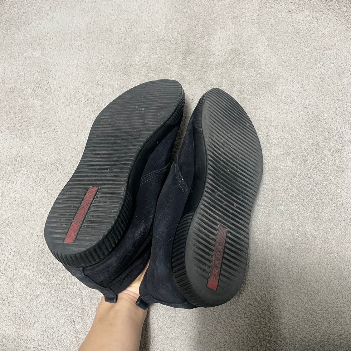 285) 프라다 스포츠 스웨이드 스니커즈 부츠 상품이미지4