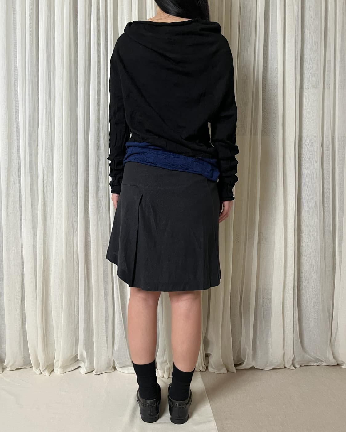 요지야마모토 레터링 자가드 패널 가디건 Yohji yamamoto 상품이미지3