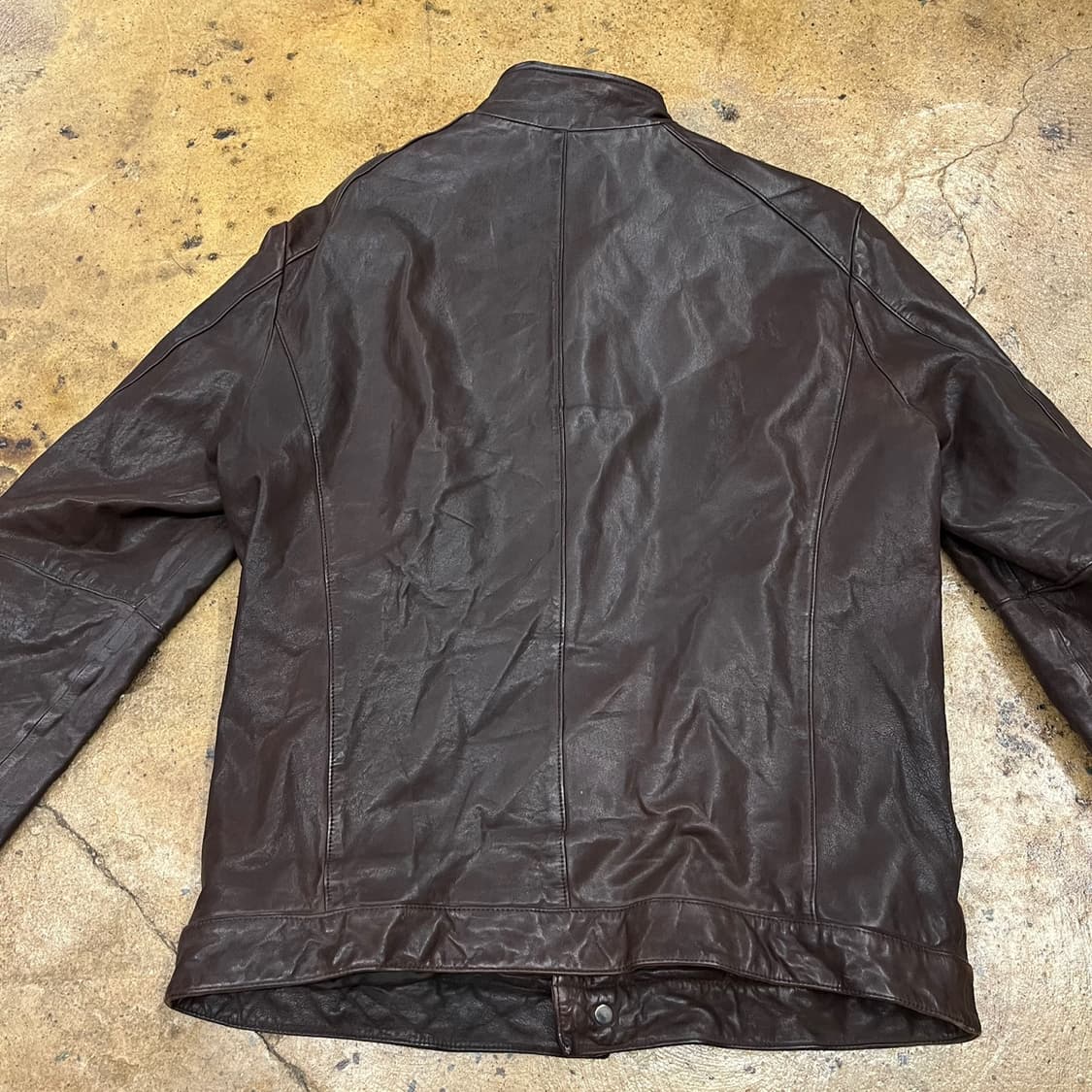 [정품/105] SIEG 파렌하이트 브라운 양가죽 자켓 b14 상품이미지4