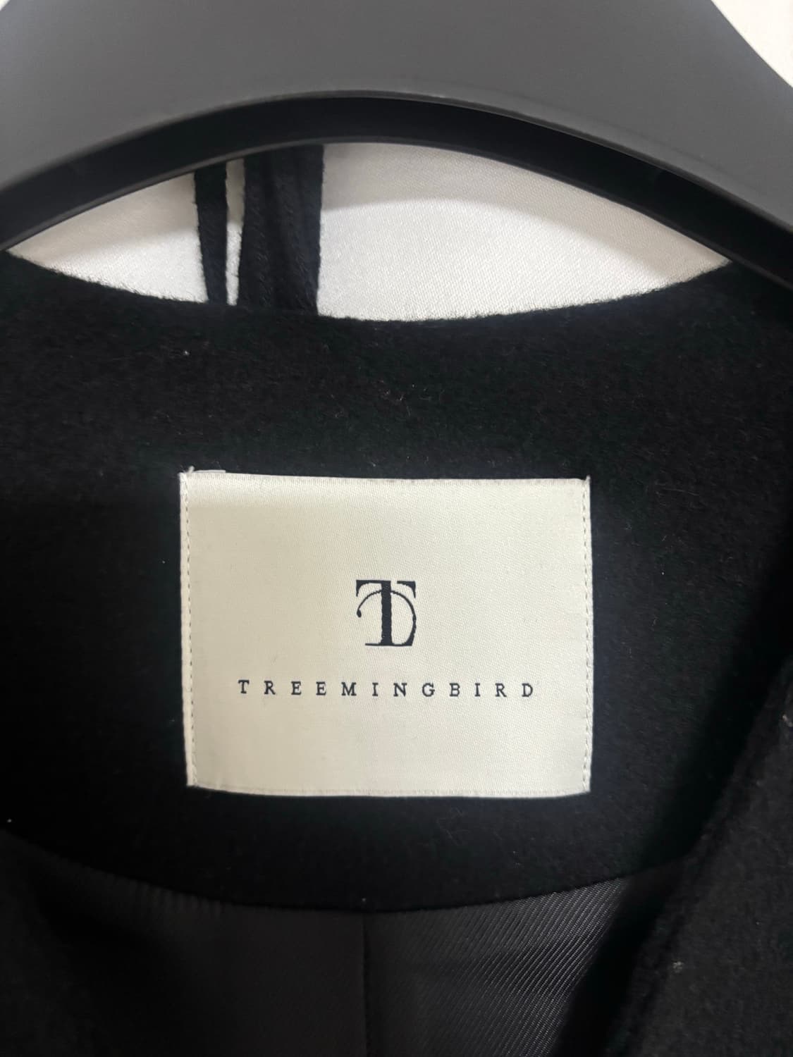 트리밍버드 캐시미어 논카라 코트 (블랙) 상품이미지3