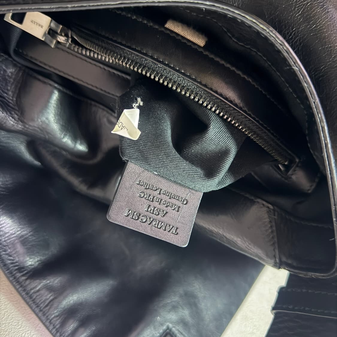 발리 남성 사각 가죽 크로스백 블랙 상품이미지7