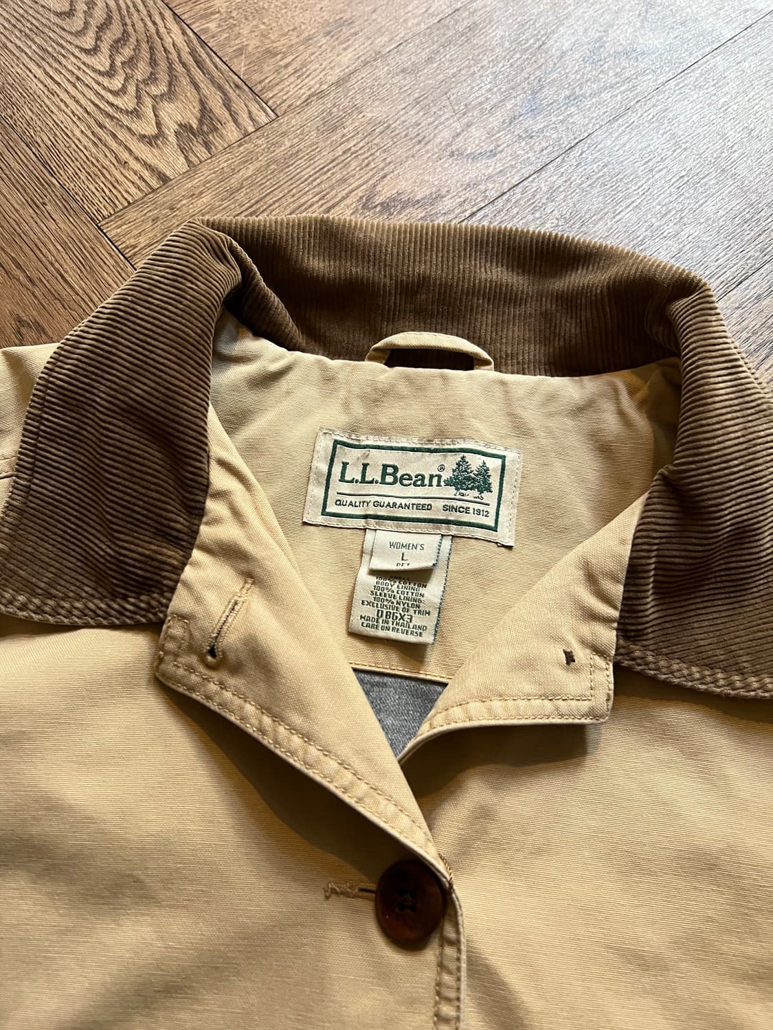 [L]엘엘빈 USA 코튼 라이닝 베이지 헌팅 자켓 상품이미지2