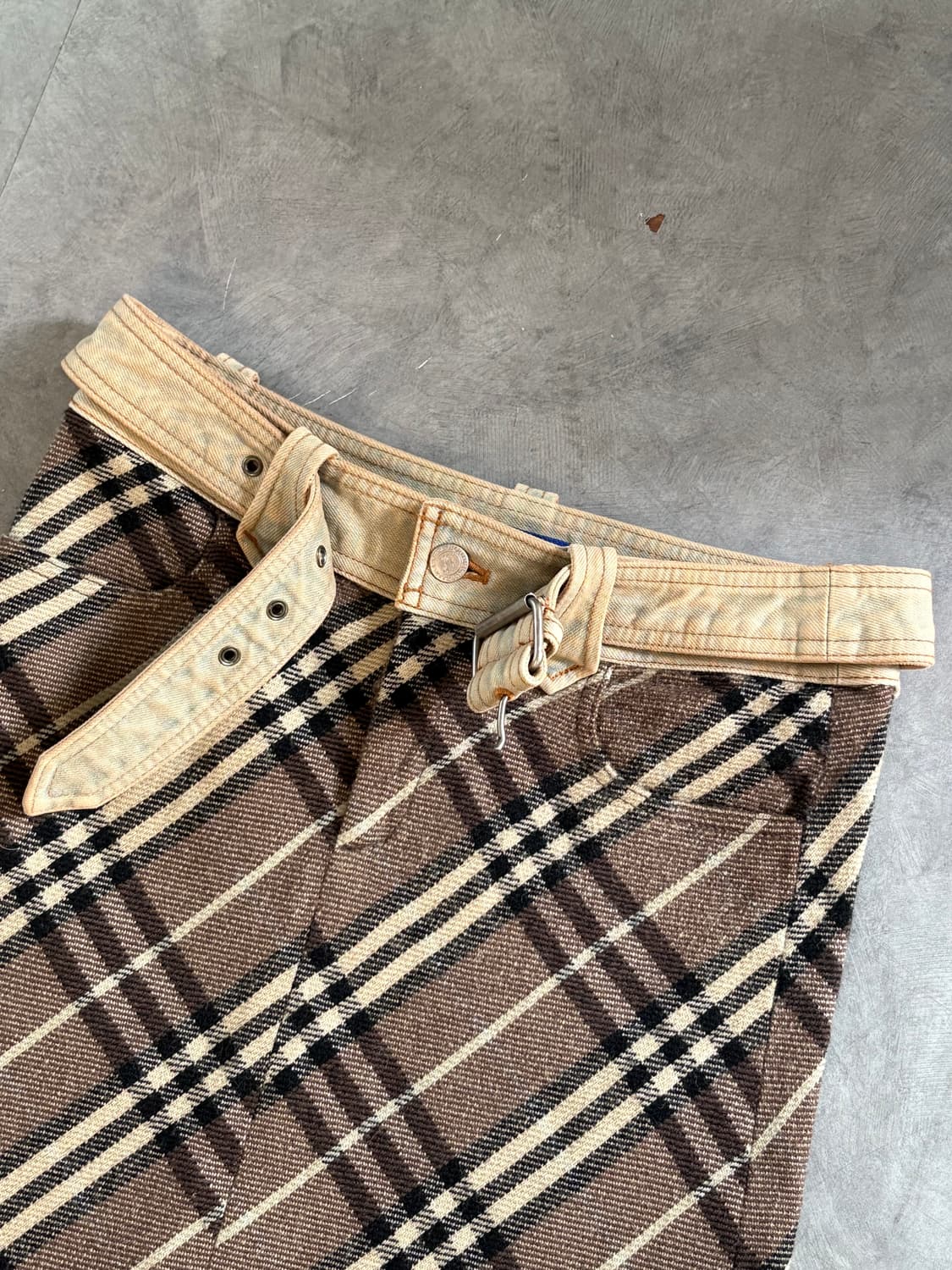 Burberry 버버리 블루라벨 노바체크 벨티드 스커트 상품이미지6