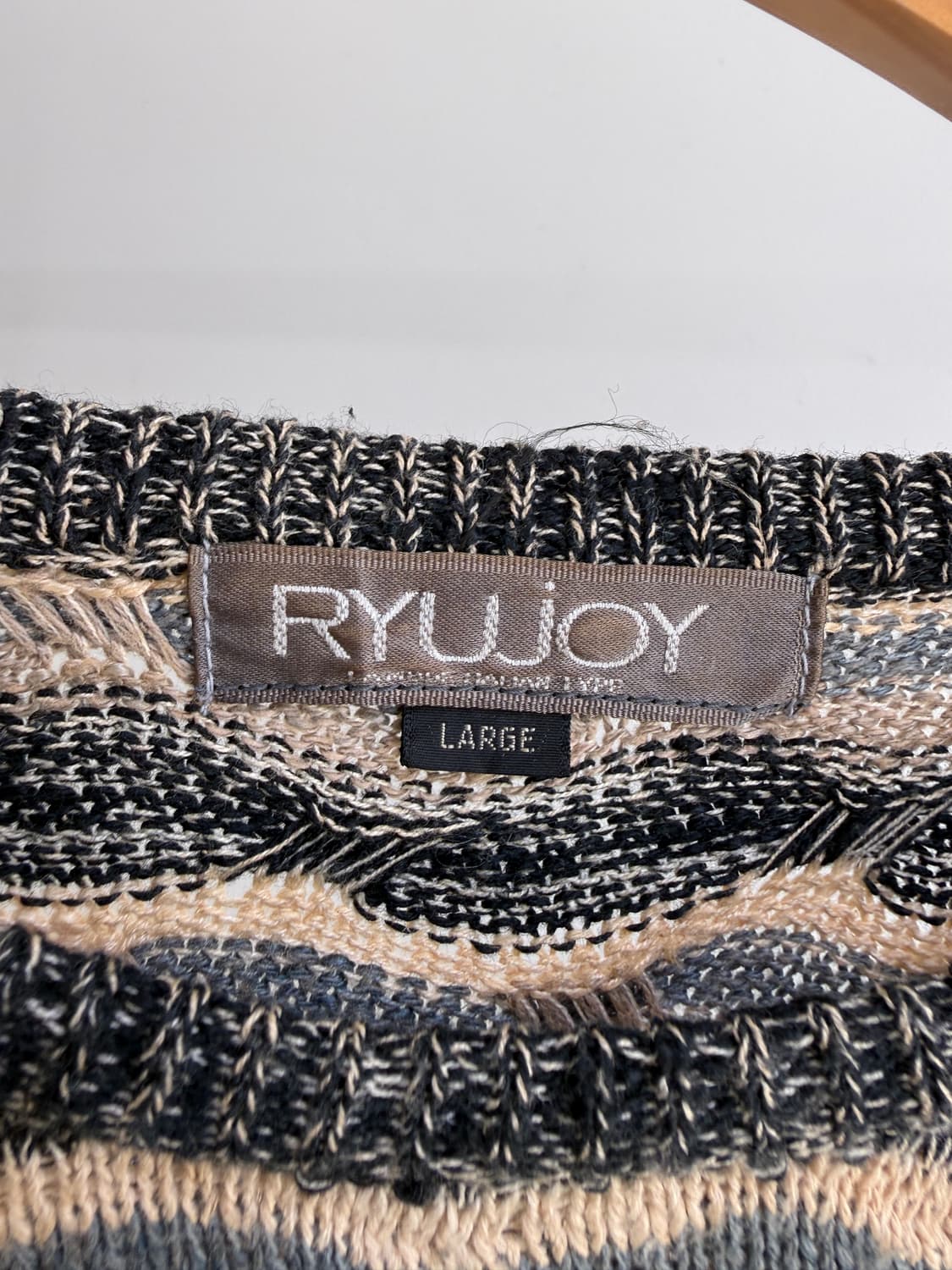 빈티지 RYUJOY (Made in Japan) 니트 반팔 상품이미지5