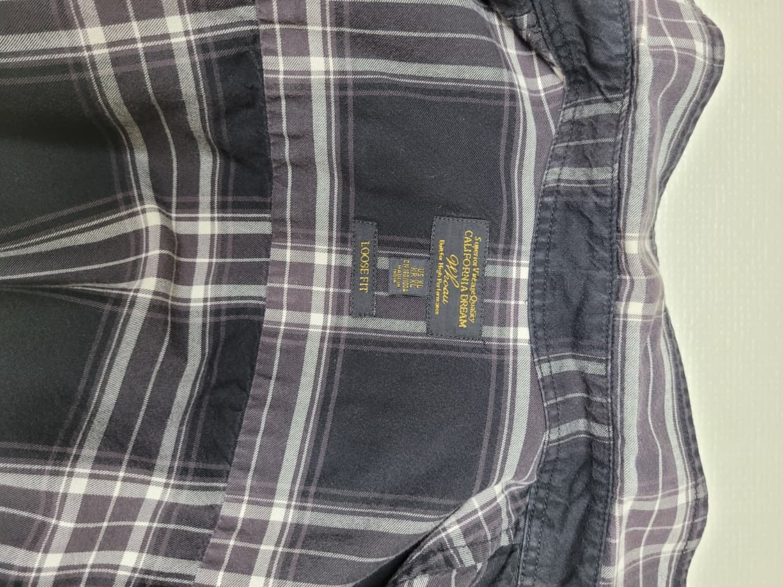 후아유 WHO.A.U 남자 체크 셔츠 XL 브라운 상품이미지9