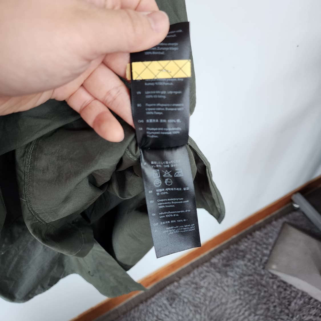 COS 코스 카키색 롱 셔츠 원피스 상품이미지6