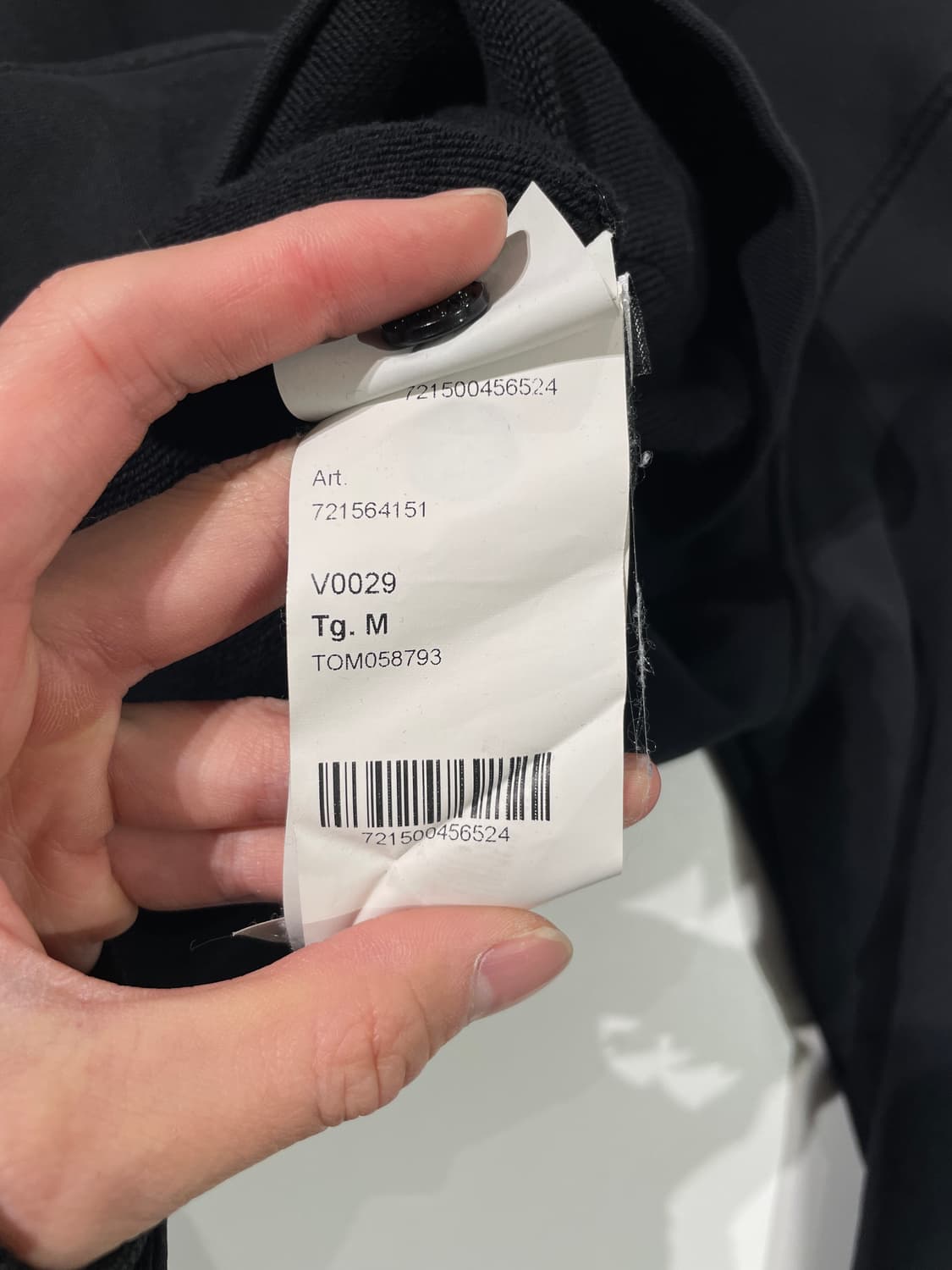 스톤 아일랜드 블랙 캥거루 포켓 와펜 후디 상품이미지9