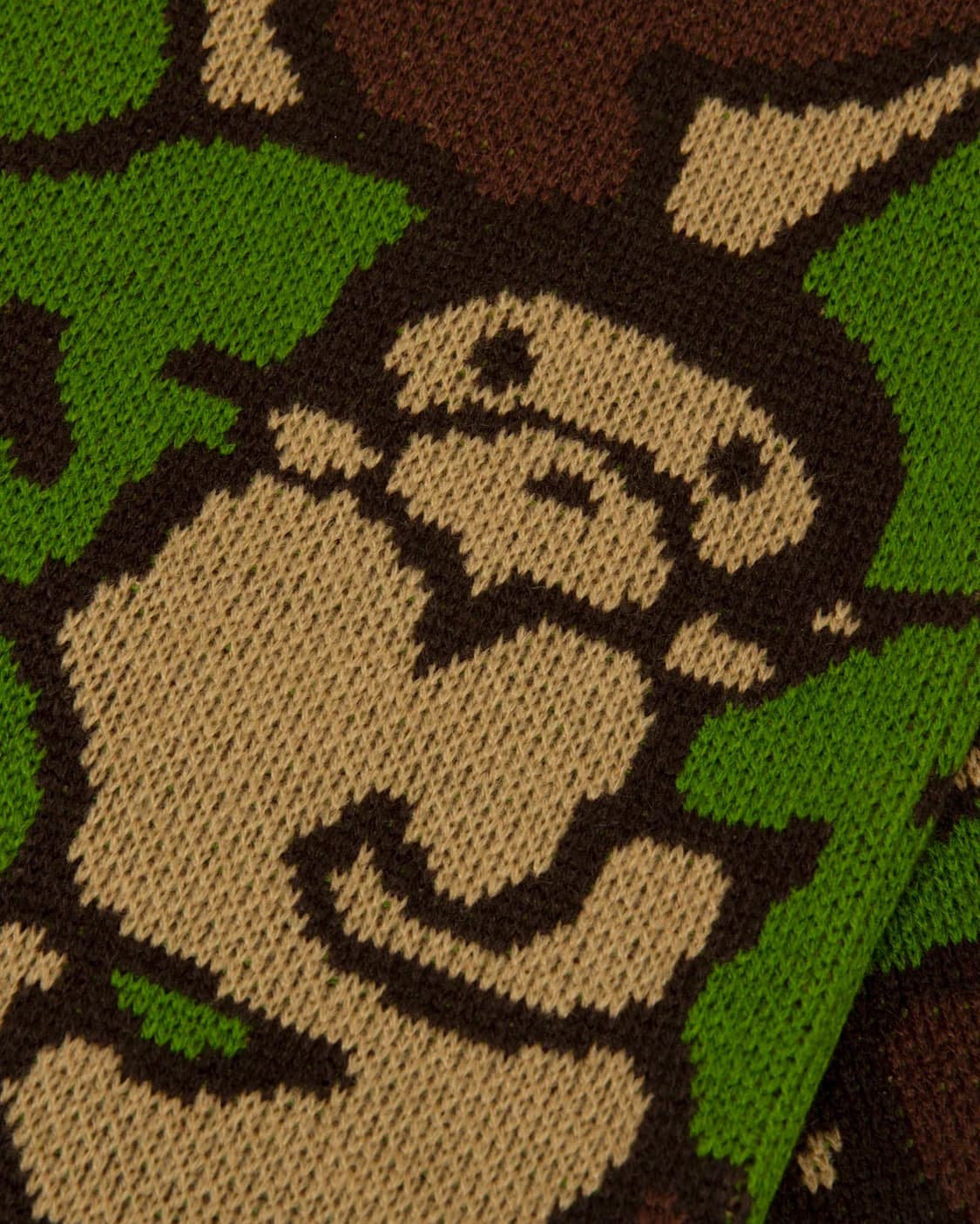 (오더) 베이프 베이비마일로 25FW 머플러 스카프 그린 상품이미지2