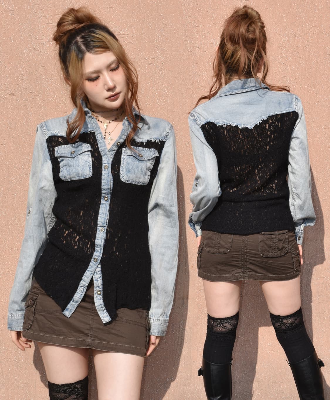 데님블라우스 상품이미지6