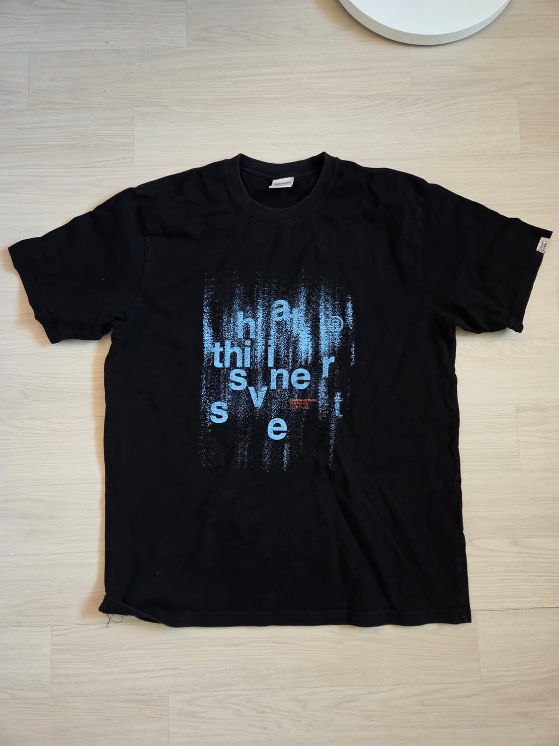 디스이즈네버댓 반팔 Brushed Paint Tee off black M 상품이미지1