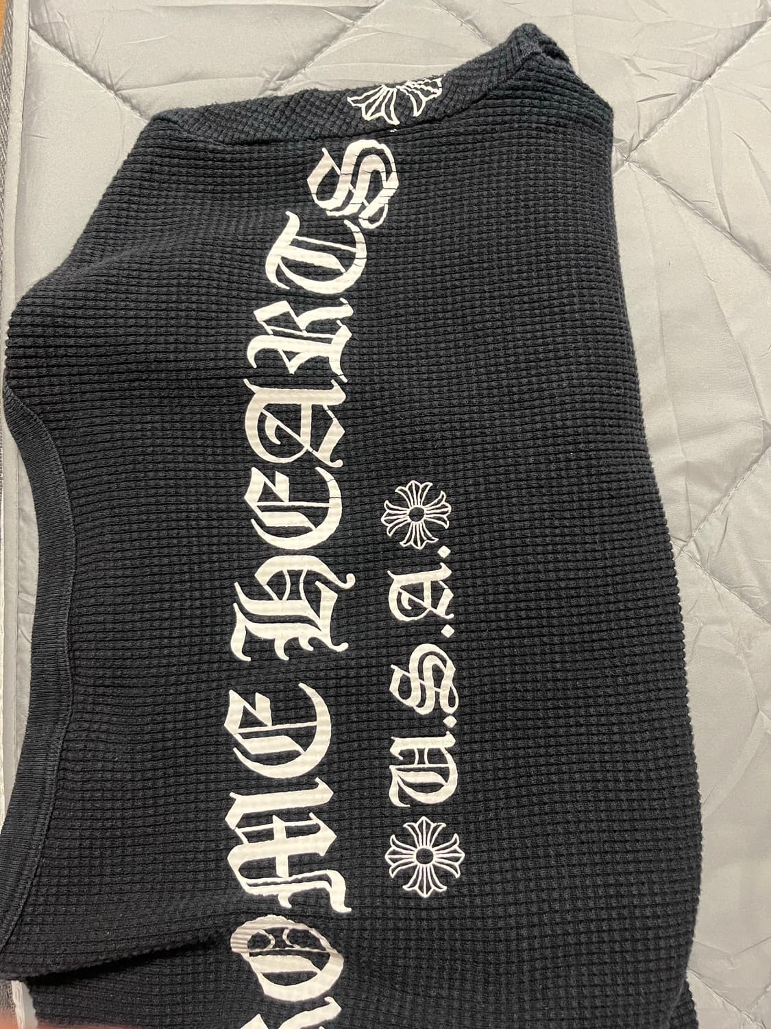 크롬하츠 홀스슈 플로랄 와플 니트 s 상품이미지3