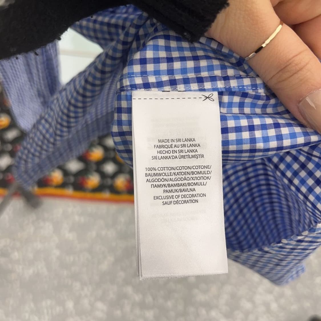 폴로 랄프로렌 컨트리 레트로 블루 체크 셔츠 S C08406 상품이미지6