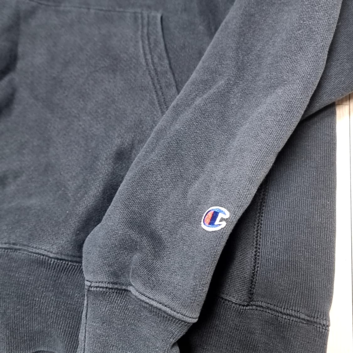 챔피온 빈티지 후드티 블랙(라지) 상품이미지2