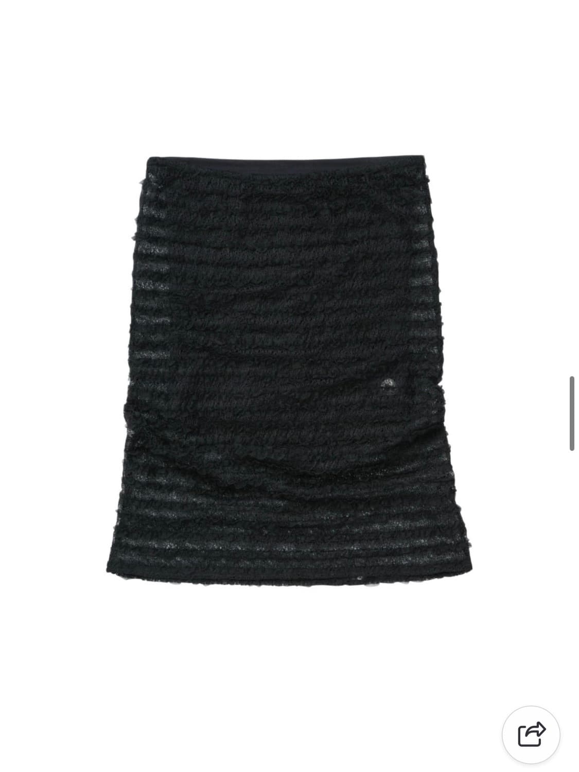 코이세이오 WAVE STITCH TUBE TOP-BLACK 상품이미지2