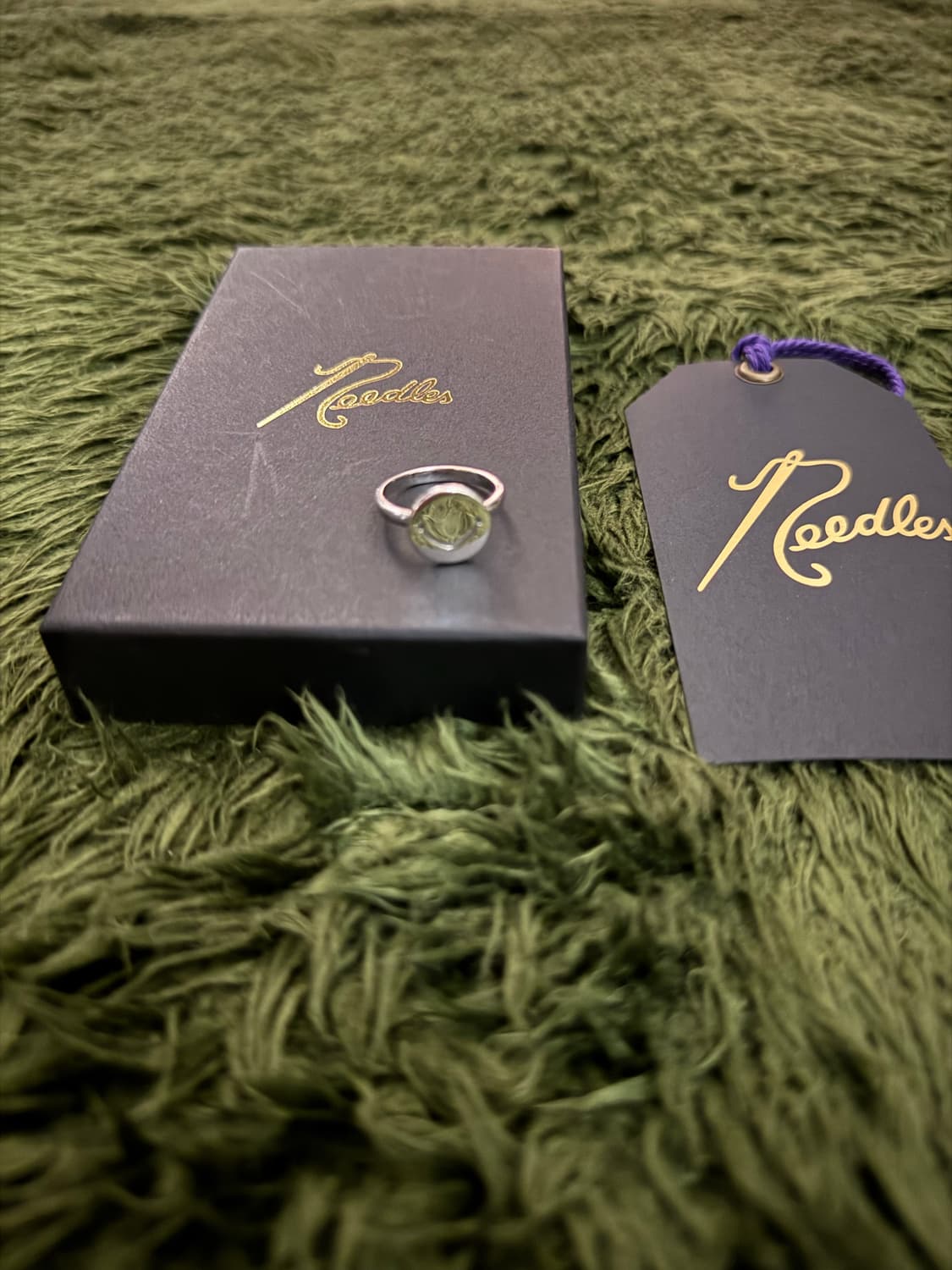 [17] NEEDLES 니들스 스마일 로고 실버 925 반지 링 상품이미지5