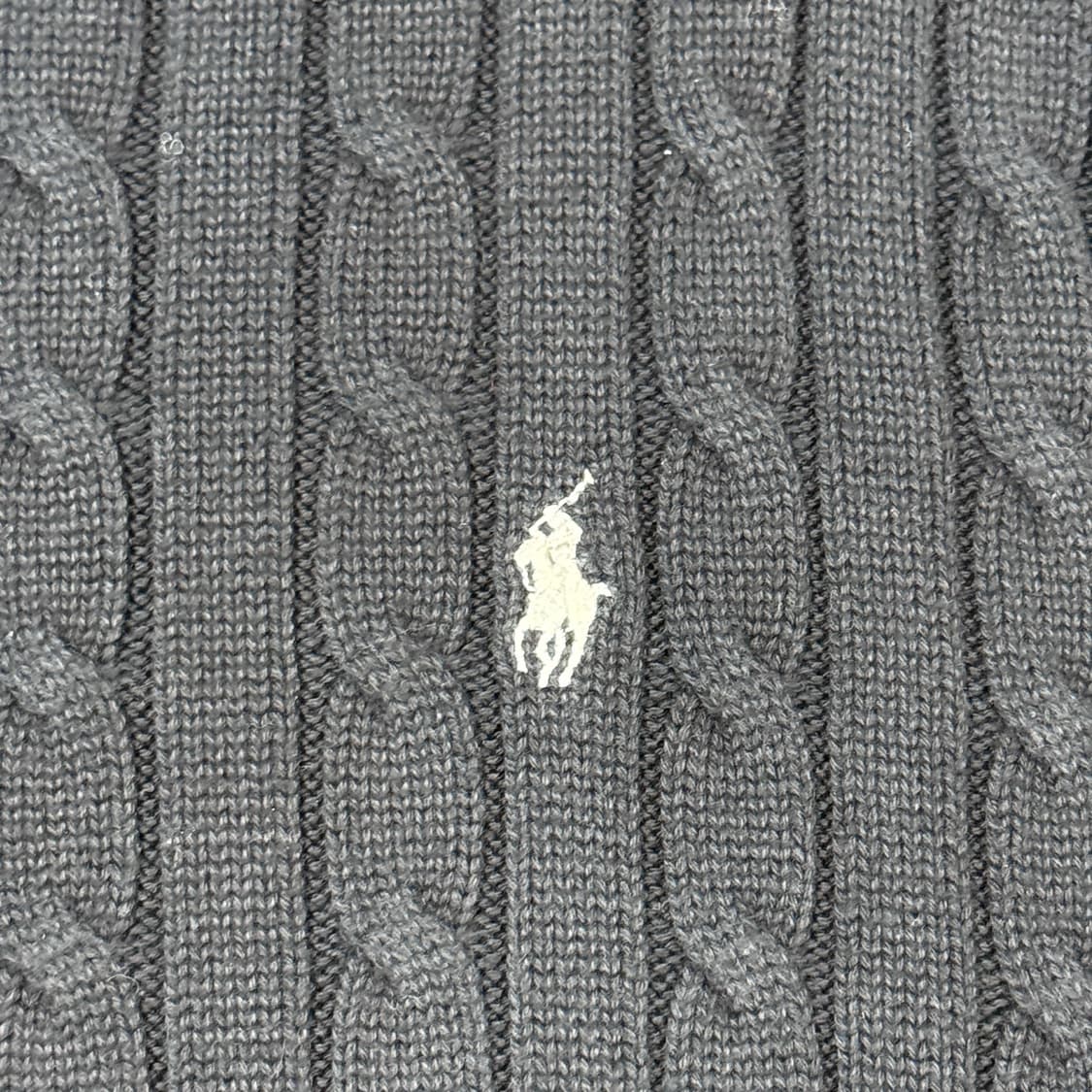 XL) 폴로 랄프로렌 케이블 꽈배기 니트 신형 큐알탭 상품이미지4