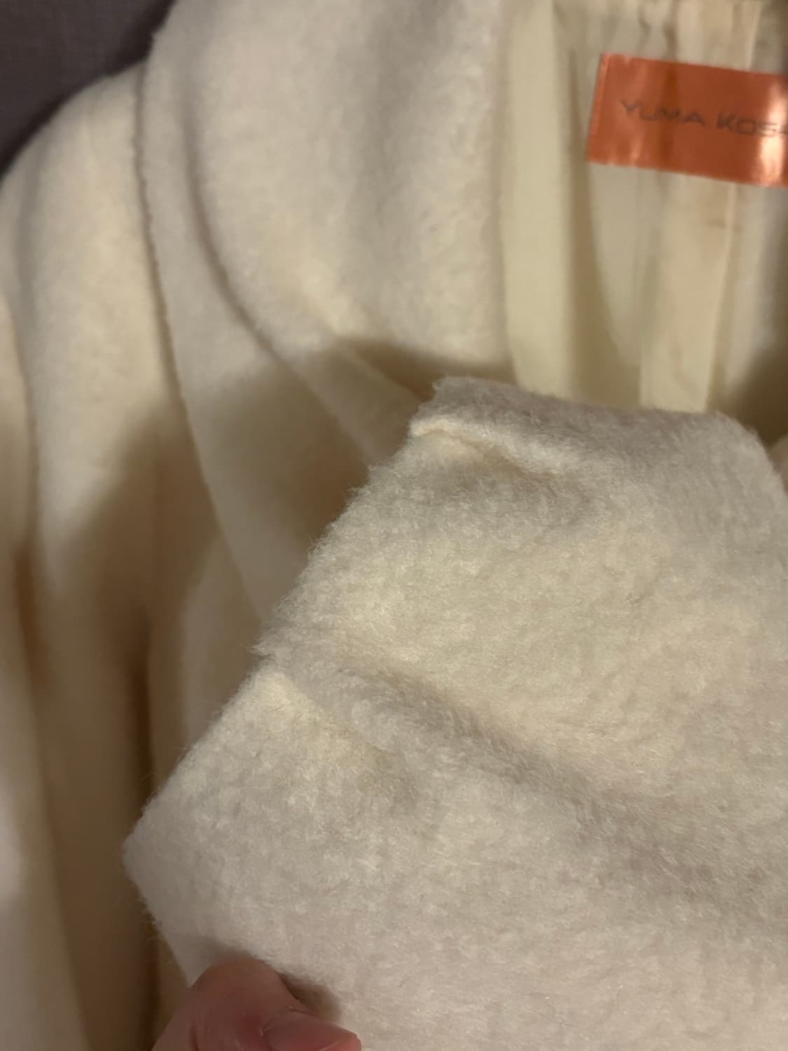 YUMA KOSHINO 디테일이 예쁜 아이보리 코트 JAPAN 상품이미지4