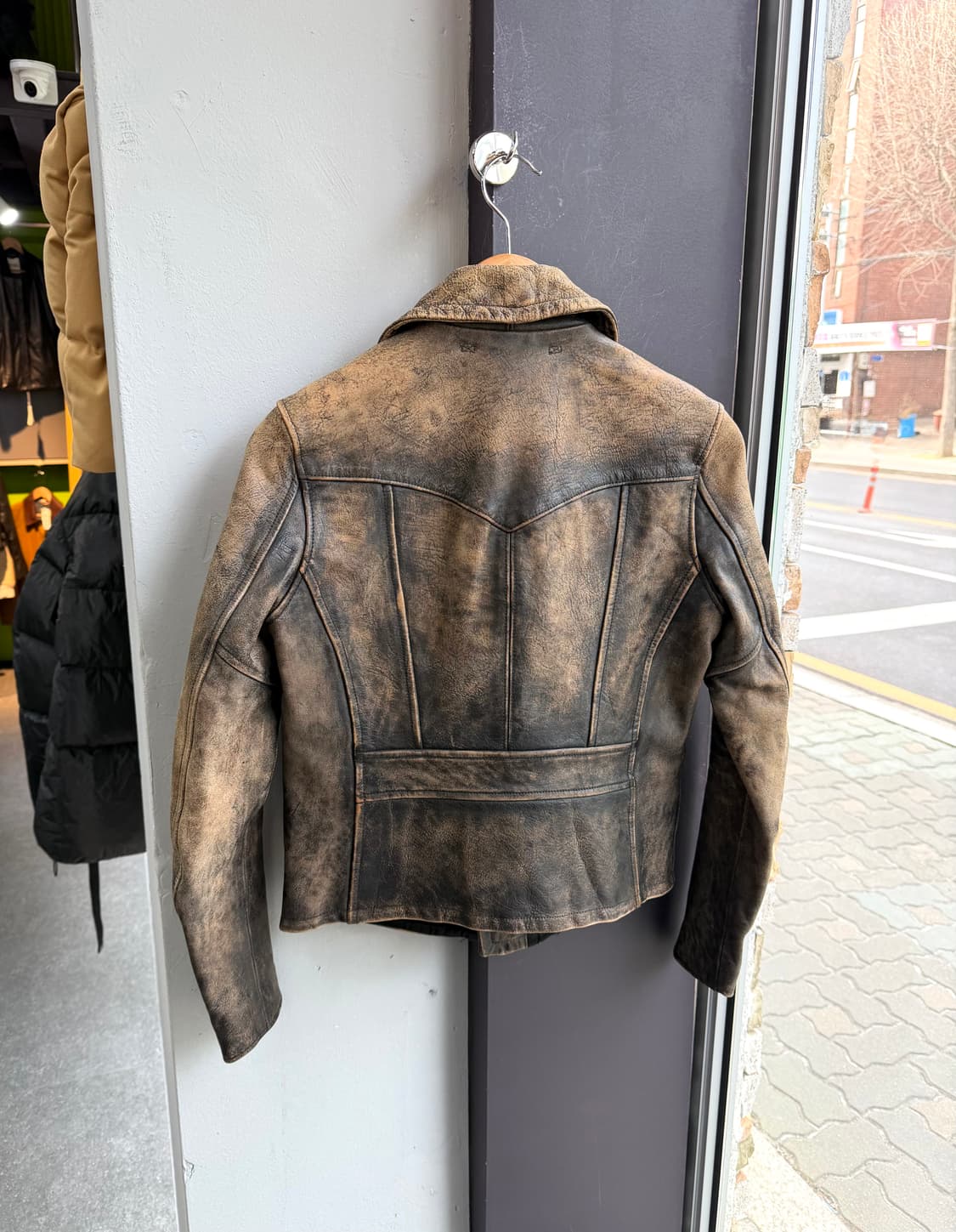 1/ RRL 더블알엘 카우레더 바이커 자켓 상품이미지9