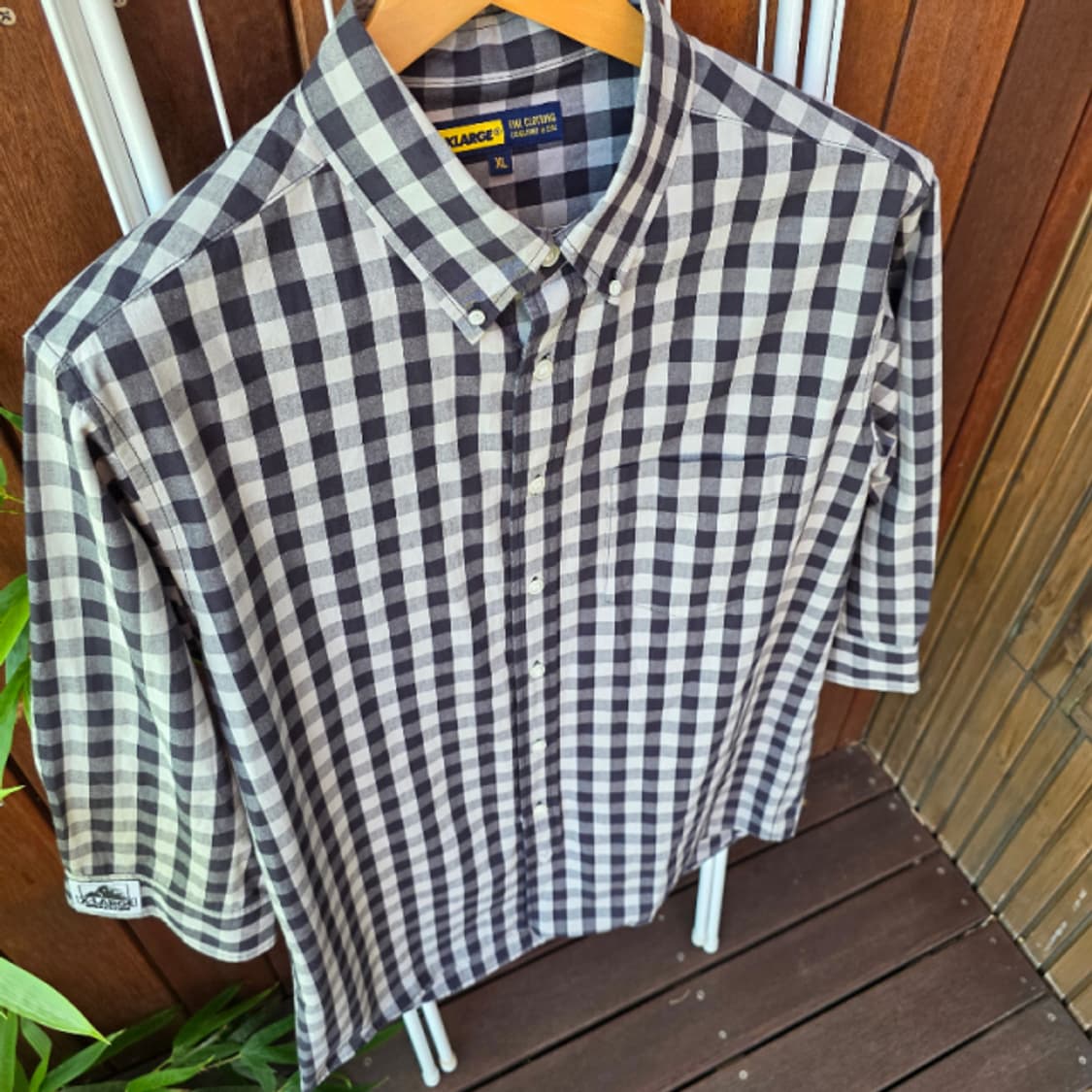 X-LARGE 7부 체크 셔츠(XL) 상품이미지7