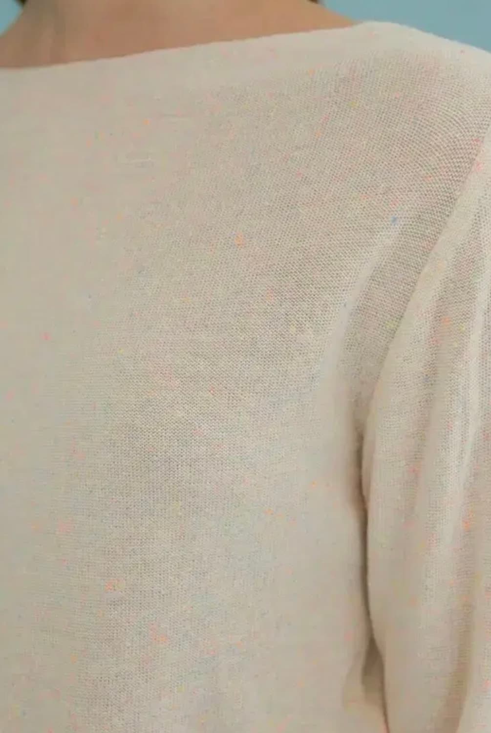 오버듀플레어 rainbow knit t_cream 새상품 상품이미지2