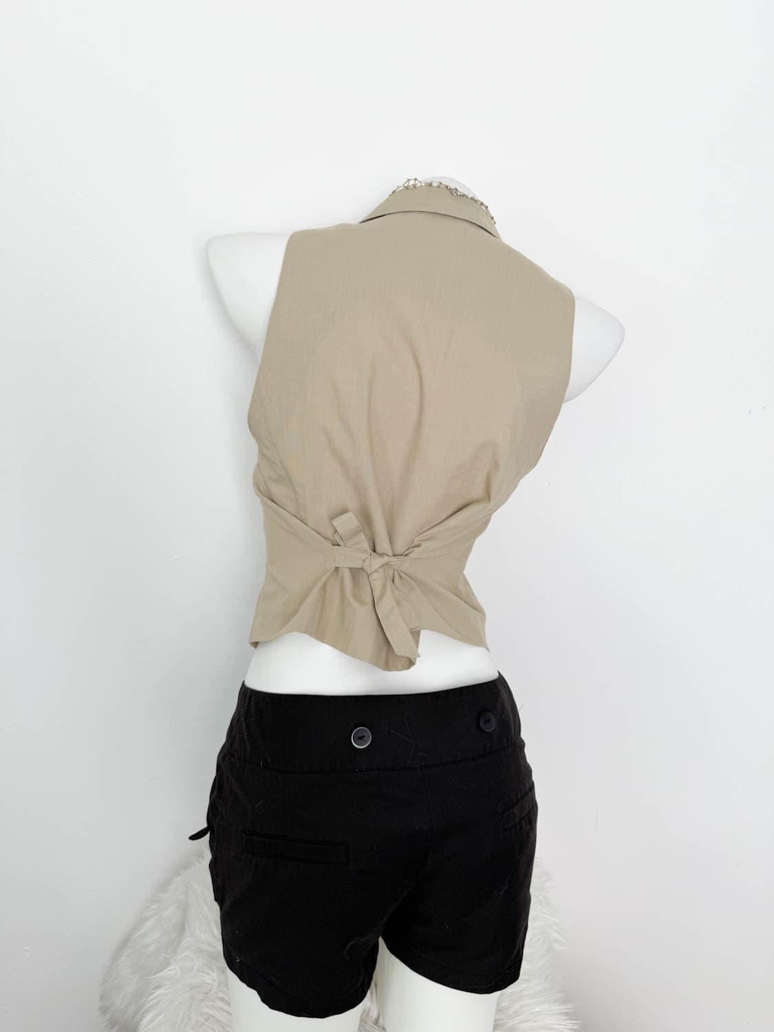 베이지 슬림 칼라 베스트 상품이미지4