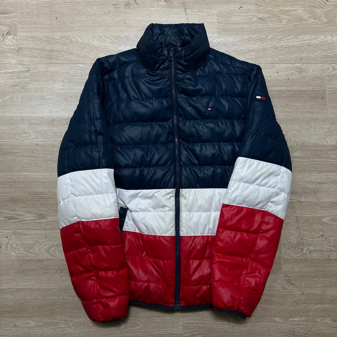 타미힐피거 덕다운 스몰플래그 리버시블 경량패딩 점퍼 [네이비] 176 상품이미지4