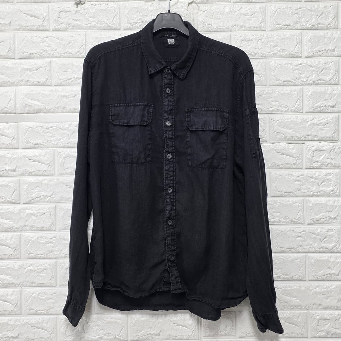택포) 24s C.P. Company 블랙 셔츠 L egd 상품이미지1