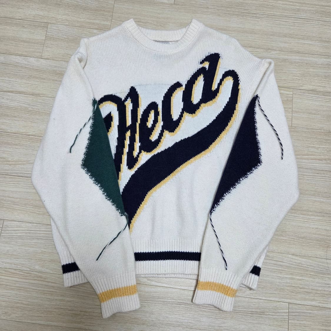 에이카화이트 니트 S사이즈 상품이미지2