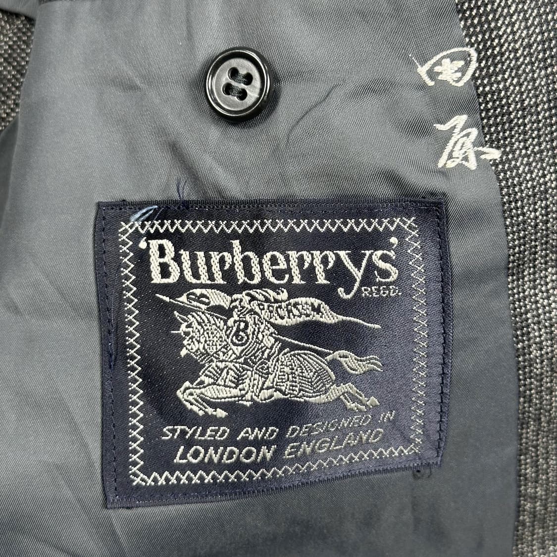 실측M 버버리 재팬 올드 아카이브 투버튼 블레이져 자켓 상품이미지5