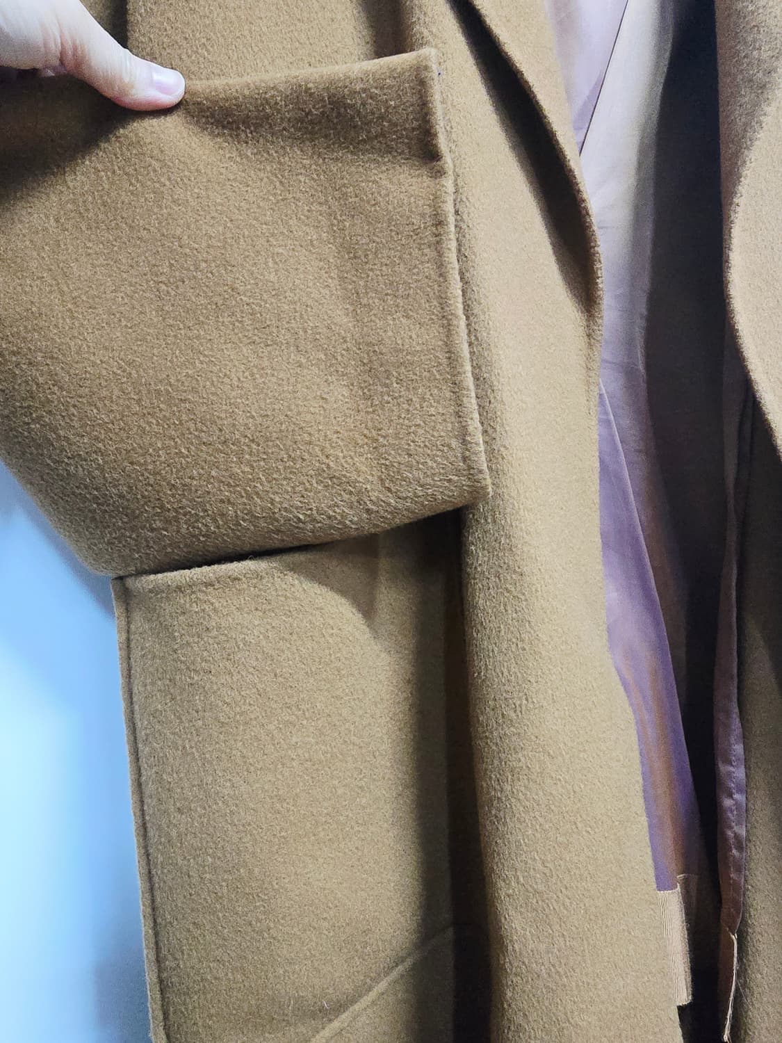 한스스타일 울캐시미어 롱코트 허리벨트 상품이미지5