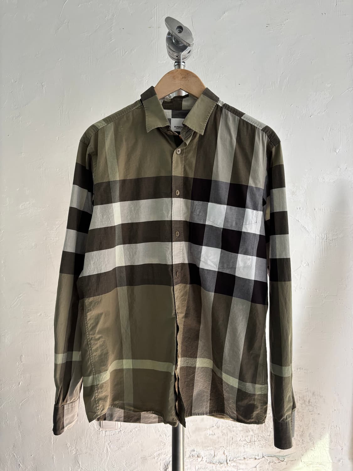 Burberry 버버리 그린 컬러 노바체크 셔츠  상품이미지1