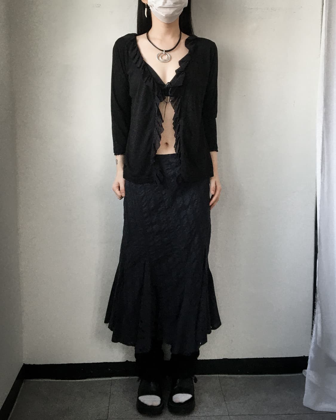 Frill point cardigan 상품이미지4