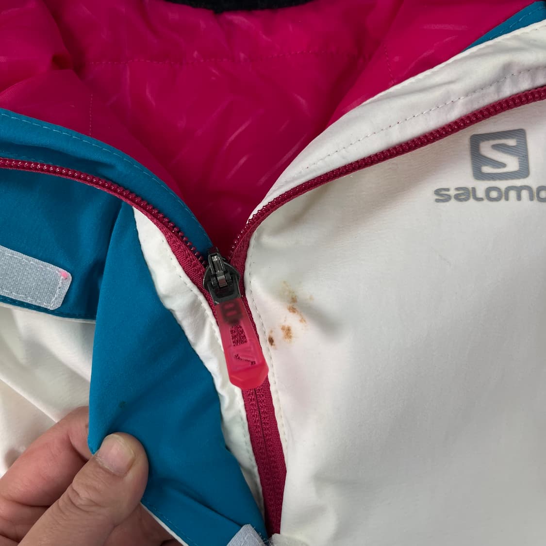 W 95 살로몬 브릴리언트 화이트 다운 자켓 상품이미지4