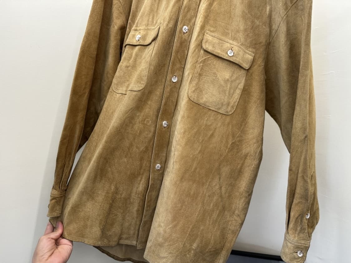 90’s Q for C leather shirts 상품이미지6