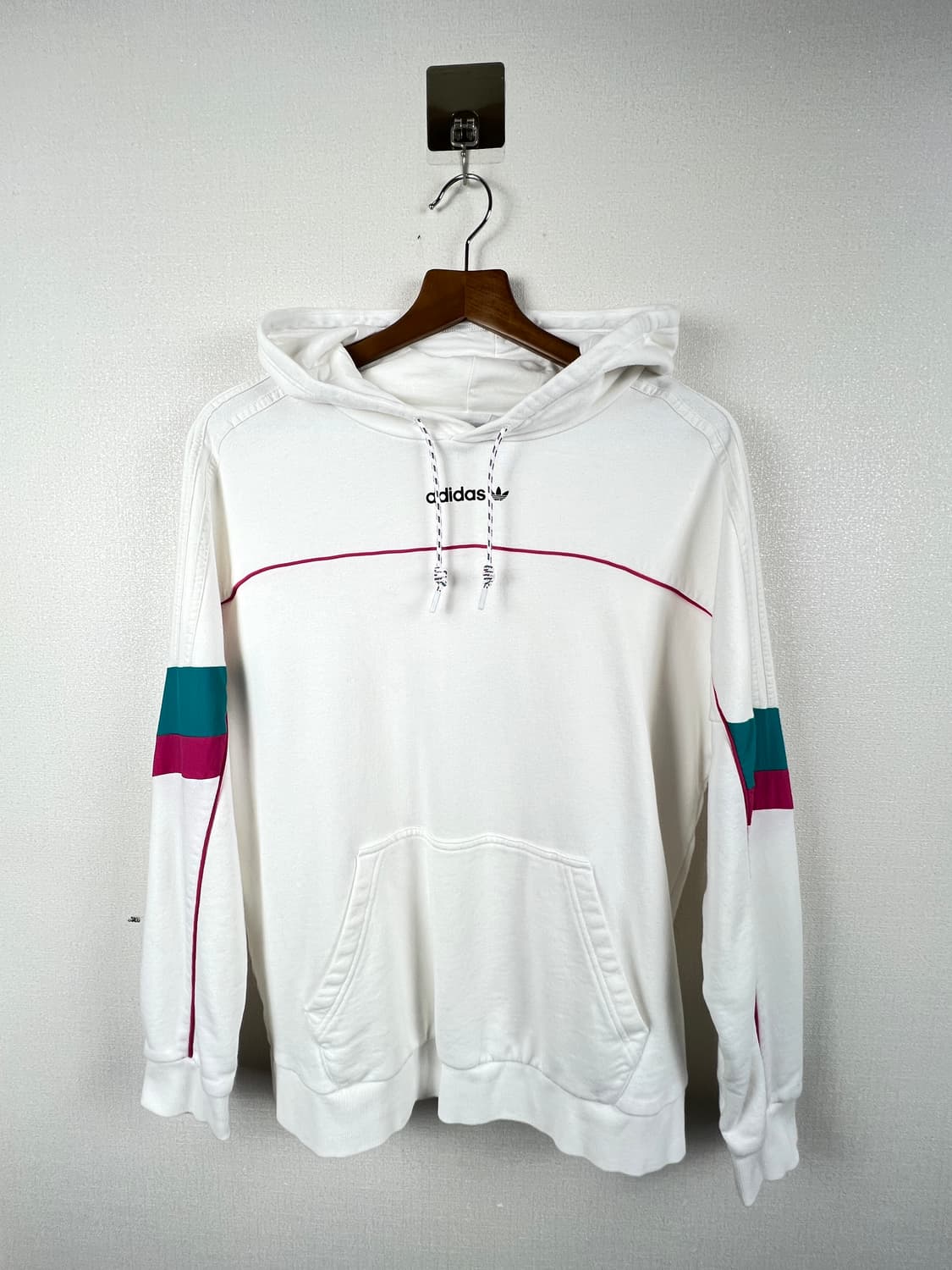 아디다스 여성 보이프렌드 후디 화이트 M 상품이미지2